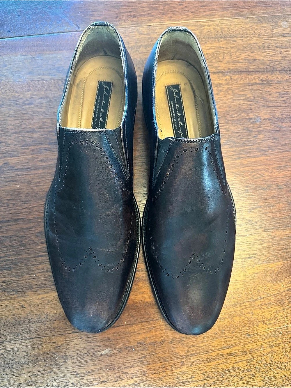 Allen Edmonds Men's Black Leather Brogue Shoes